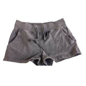 Lululemon Acid Rubber Dye Loop Back Drawstring Cotton Terry Shorts Size 6